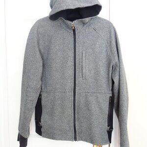 LULULEMON Best Coast Gray Black Full Zip Hooded Jacket – Mens Sz ?